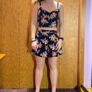 Two piece floral set